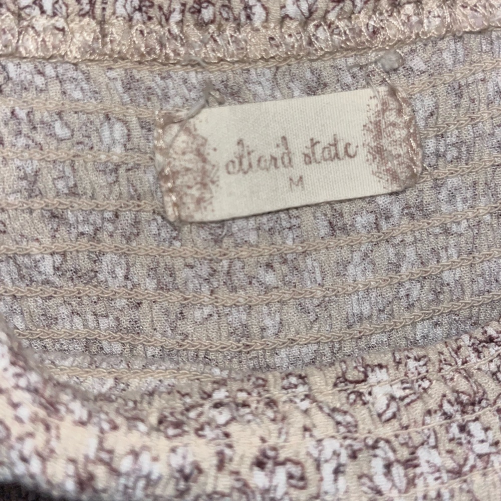Altar’d State Taupe Shaya Long Sleeve Floral Romper! - Picture 8 of 8